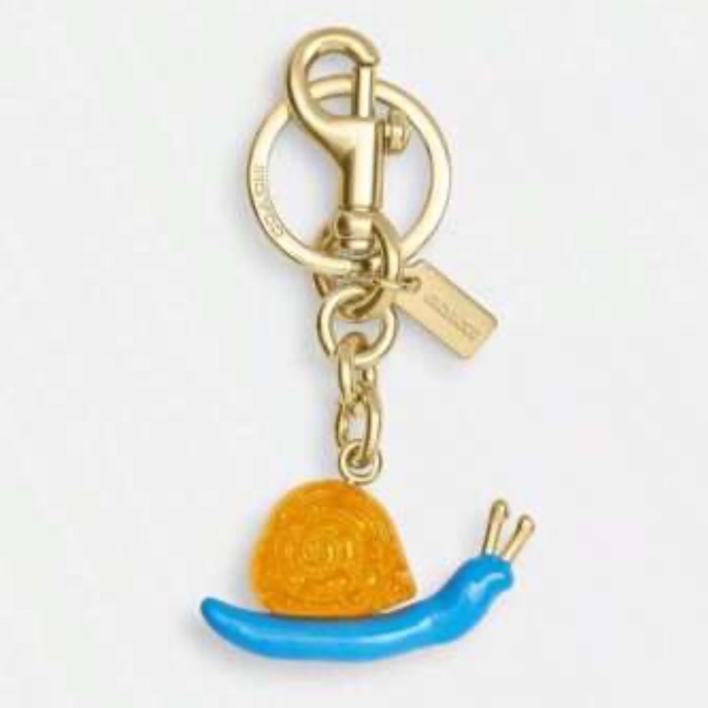 Coach Snail Keychain Charm